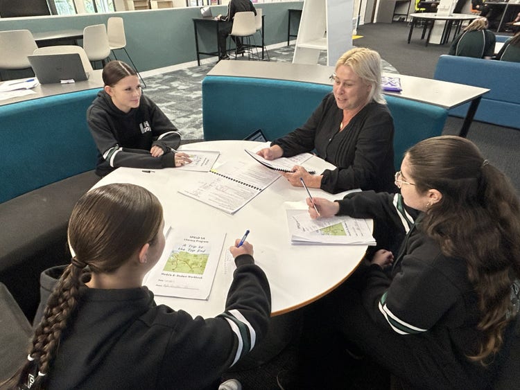 photo of students in Literacy Intervention group